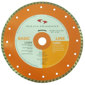 Алмазний диск Solga BASIC LINE Turbo 230
